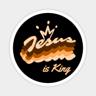 Jesus is King, Christian design Magnet